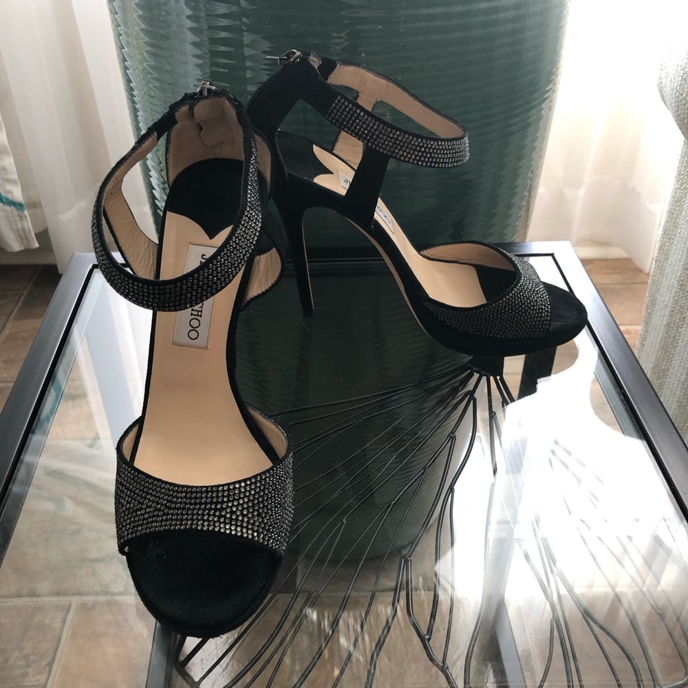 Jimmy Choo London High Heels Party Sandals Studded